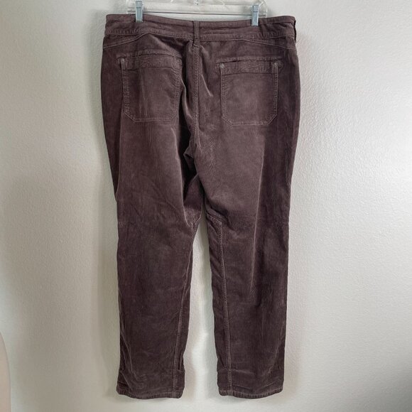 Pilcro Womens 34 Tall Brown Wanderer Corduroy Straight Leg Pants - Picture 9 of 10